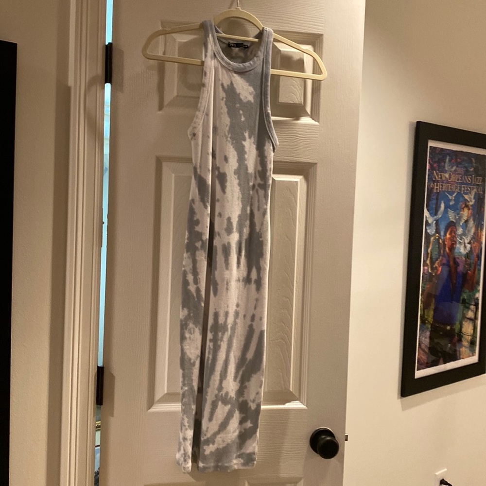 Zara tie dyed midi dress